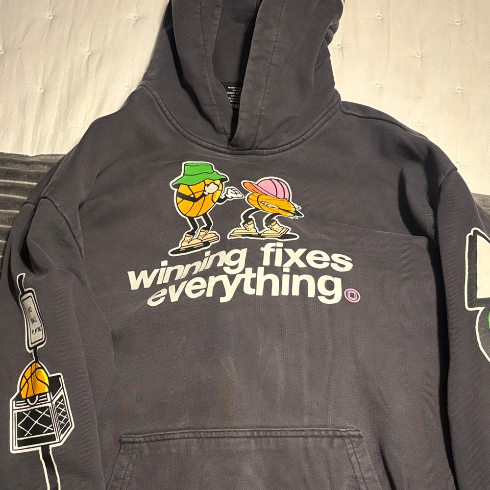 Gray Graphic Hoodie